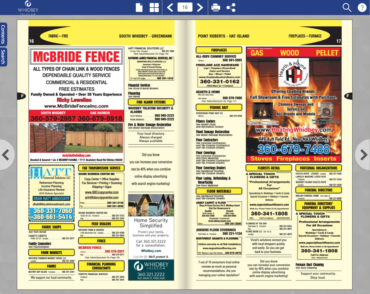 Phone Book Directory Assistance Resources Whidbey Telecom