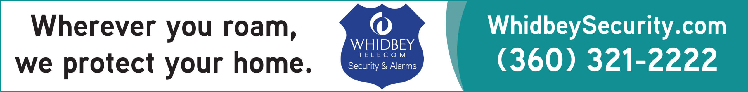 Whidbey Security, Security & Alarms website banner